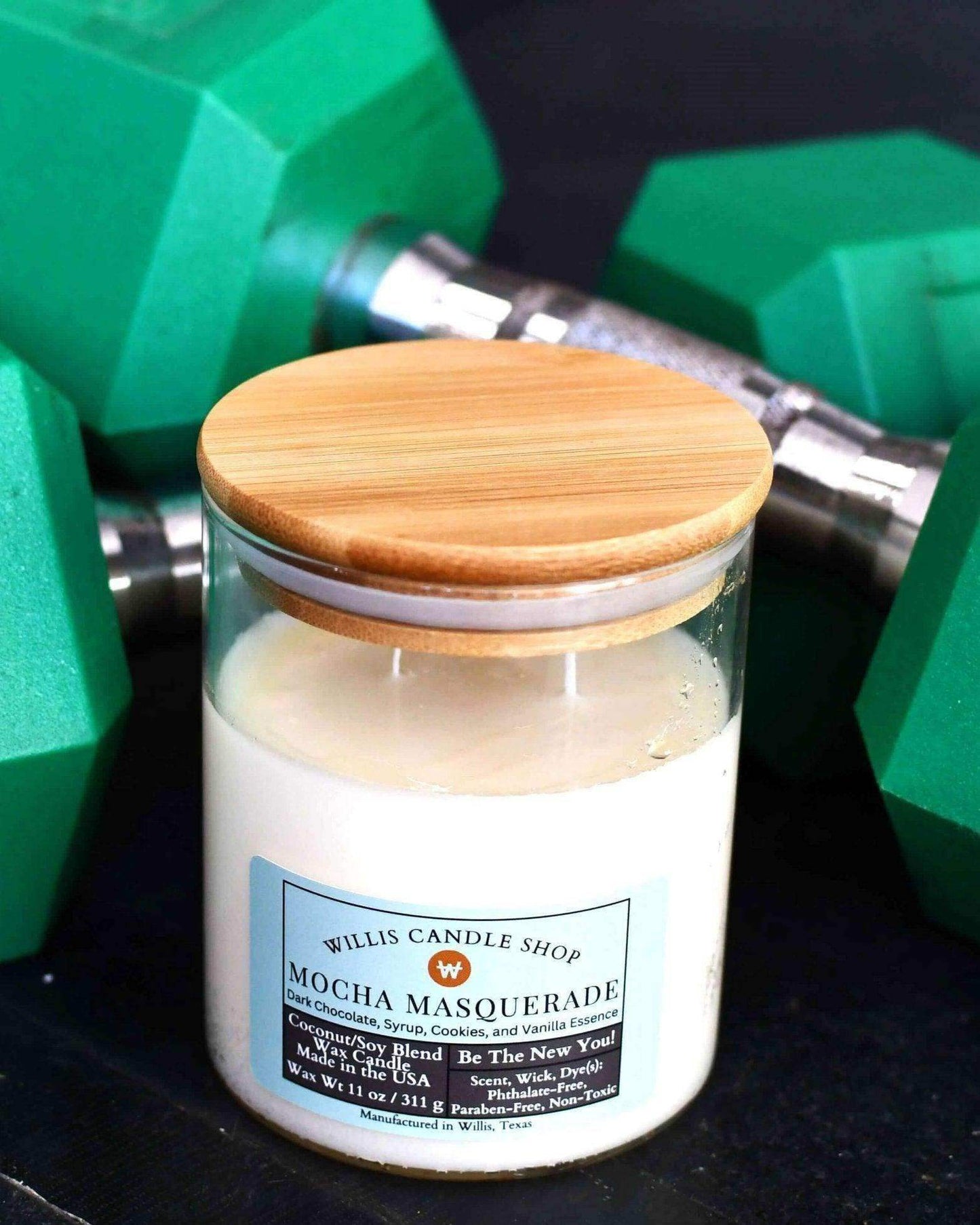 Coconut soy wax candle in scented candle fragrance as a best candle option at Willis Candle Shop.