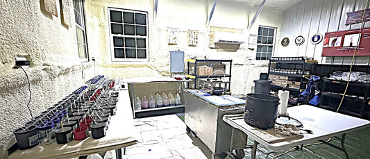 Custom candle production as aroma candles at Willis Candle Shop.