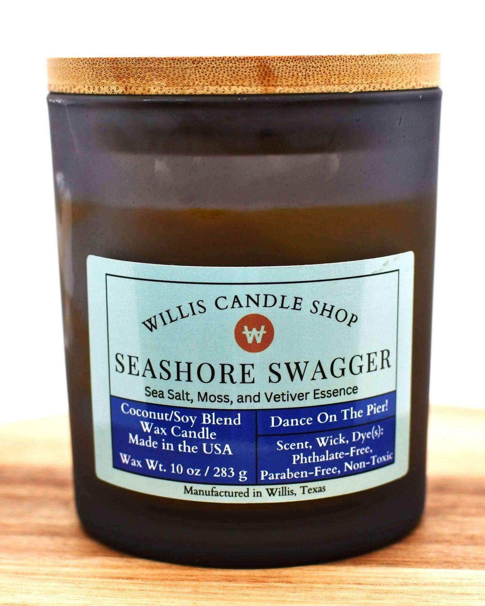 Scented candles with clean non-toxic burnt orange candle option at Willis Candle Shop.