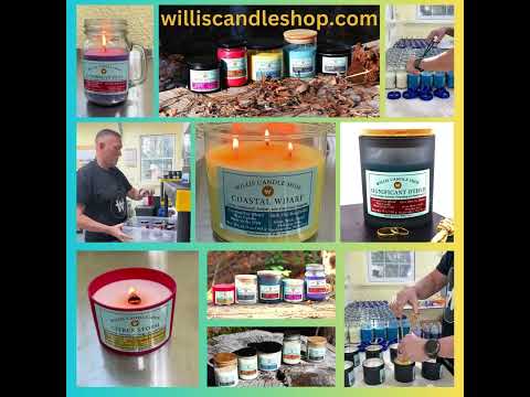 25 second short youtube video on candle collection and shopping.